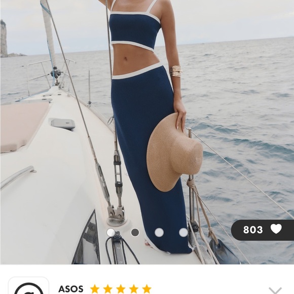 4th and reckless maxi skirt set size UK 6 - Picture 4 of 4